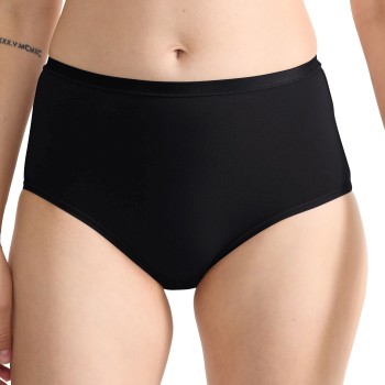 Sloggi Trusser 3P GO Daily Cotton High Waist Brief Sort bomuld Large Dame