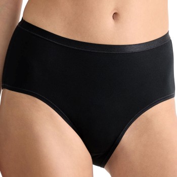 Sloggi Trusser 3P GO Daily Cotton Midi Briefs Sort bomuld X-Large Dame