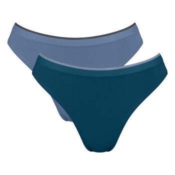 Sloggi Trusser 2P GO Sense High Leg Briefs Marine/Blå modal X-Large Dame