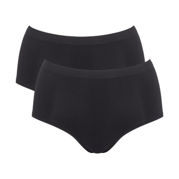 Sloggi Trusser 2P GO Sense High Waist Briefs Sort modal X-Large Dame