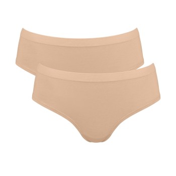 Sloggi Trusser 2P GO Sense Hipster Briefs Beige modal Small Dame