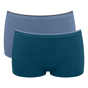 Sloggi Trusser 2P GO Sense Shorts Marine/Blå modal Medium Dame