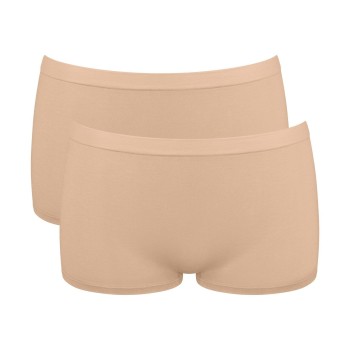 Sloggi Trusser 2P GO Sense Shorts Beige modal Large Dame