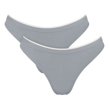 Sloggi Trusser 2P GO Sense Tanga Briefs Grå modal X-Small Dame