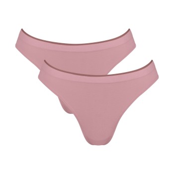 Sloggi Trusser 2P GO Sense Tanga Briefs Gammelrosa modal X-Small Dame