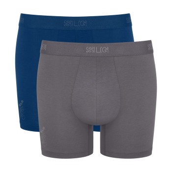 Sloggi 2P SLG Base Short Marineblå/Grå bomuld XX-Large Herre