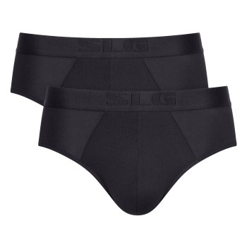 Sloggi 2P SLG Base Soft Midi Briefs Sort Large Herre