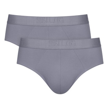Sloggi 2P SLG Base Soft Midi Briefs Grå X-Large Herre