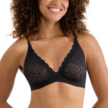 Sloggi BH ZERO Feel Bliss Push-Up Bra Sort XL+ Dame