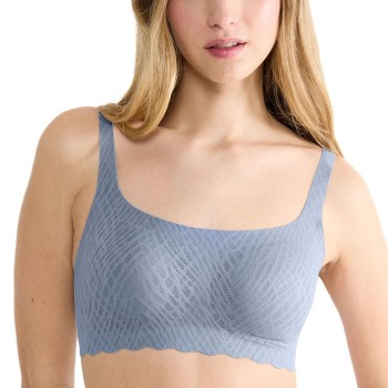 Sloggi BH ZERO Feel Bliss Top Blå/Grå Small Dame