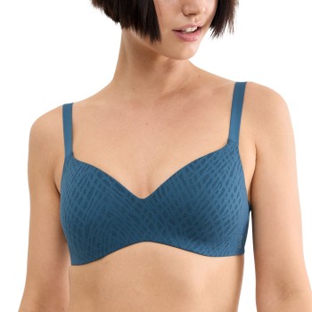 Sloggi BH ZERO Feel Bliss T-Shirt Bra Blå XL+ Dame