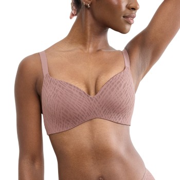 Sloggi BH ZERO Feel Bliss T-Shirt Bra Brun M+ Dame