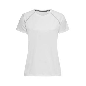 Stedman Active 140 Women Team Raglan Hvid polyester Large Dame