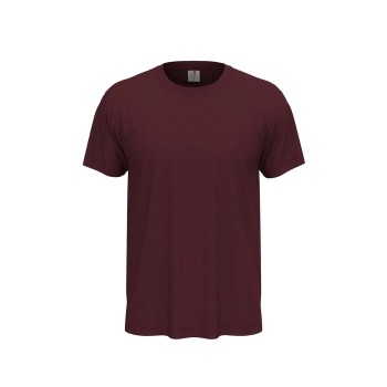 Stedman Classic Men T-shirt Mørkrørd bomuld X-Small Herre