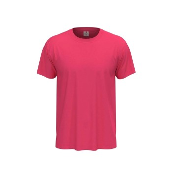 Stedman Classic Men T-shirt Rosa bomuld Large Herre