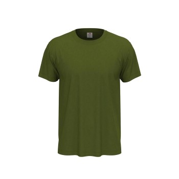 Stedman Classic Men T-shirt Militærgrøn  bomuld Large Herre