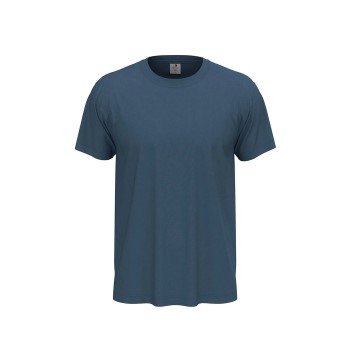 Stedman Classic Men T-shirt Jeansblå bomuld Small Herre