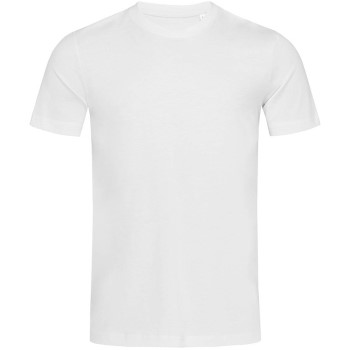 Stedman James Organic Men Crew Neck Hvid økologisk bomuld Medium Herre