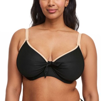 Swegmark Bahamas Bikini Underwire Bra Sort m Beige E 95 Dame