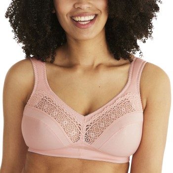 Swegmark BH Cotton Star Soft Bra Lyserosa bomuld E 105 Dame