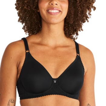 Swegmark BH Iris Wire Bra Sort polyamid G 70 Dame