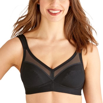 Swegmark BH Net Faitrade Cotton Soft Bra Sort økologisk bomuld B 90 Dame