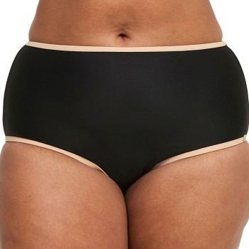Swegmark Portofino High Waist Bikini Briefs Sort m Beige 42 Dame