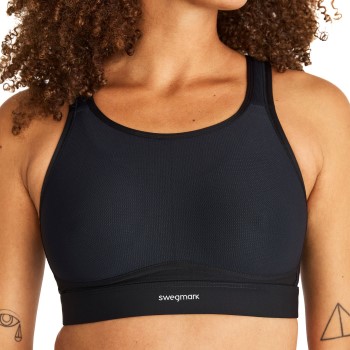 Swegmark BH Victorious Strenght Spacer Sports Bra Sort D 75 Dame
