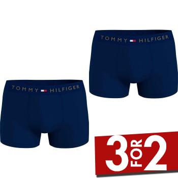 Tommy Hilfiger 2P Gold WB Trunk Marineblå bomuld Small Herre