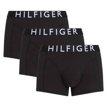 Tommy Hilfiger 3P Logo Waistband Trunk Sort bomuld Large Herre