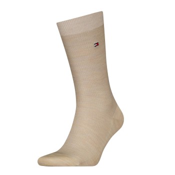Tommy Hilfiger Strømper Premium Basket Wool Socks Beige Str 47/48 Herre