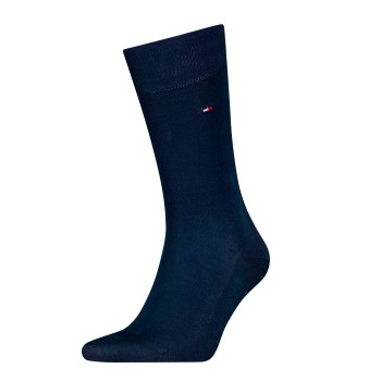 Tommy Hilfiger Strømper Premium Fil D Ecosse Socks Mørkblå Str 45/46 Herre