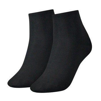 Tommy Hilfiger Strømper 2P Women Casual Short Sock Sort Str 35/38 Dame