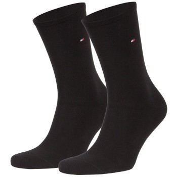 Tommy Hilfiger Strømper 2P Women Classic Casual Socks Sort Str 35/38 Dame