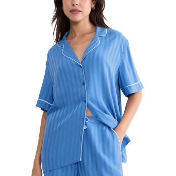 Triumph Amourette Jacquard Boyfriend Shirt Blå viskose 38 Dame