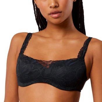Triumph BH Body Make-Up Illusion Lace Balconette Sort D 75 Dame