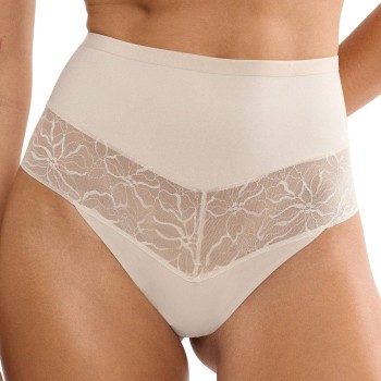 Triumph Trusser Comfort Contour Highwaist String Beige Medium Dame