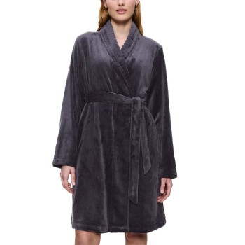 Triumph Fleece Robe Mørkgrå  polyester 40-42 Dame