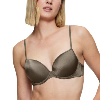 Triumph Midnight Swim Push-Up Bikini Top Khaki B 42 Dame