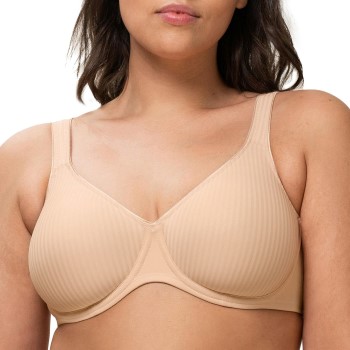 Triumph BH Modern Soft Cotton Underwire Bra Beige C 105 Dame