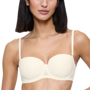 Triumph BH Signature Sheer Wired Balconette Bra Elfenben E 85 Dame