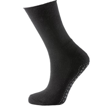 Trofé Trofe Cotton Antislip Sock Strømper 2P Sort Str 43/46 Dame