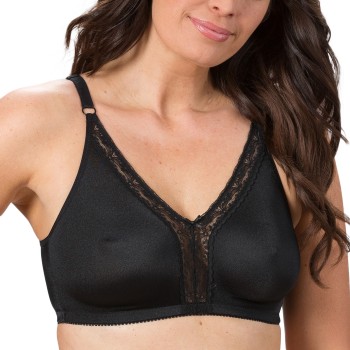 Trofé Trofe Katja Wireless Bra BH Sort D 75 Dame