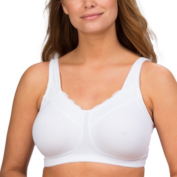 Trofé Trofe Linnea Prosthetic Wireless Bra BH Hvid polyamid C 95 Dame