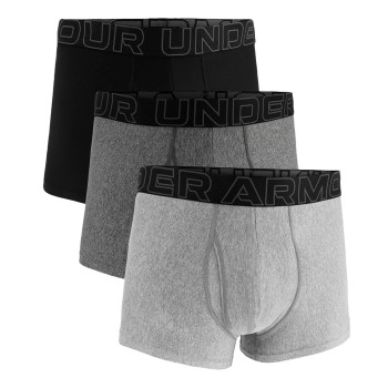 Under Armour 3P Performance Tech Boxer Grå/Sort polyester Large Herre