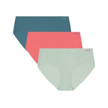 Under Armour Trusser 3P Pure Stretch No Show Hipster Flerfarvet X-Small Dame