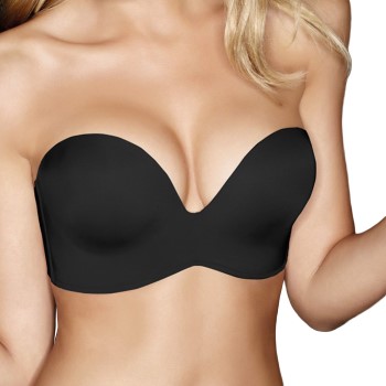 Wonderbra BH Ultimate Silhouette Micro Strapless Sort C 80 Dame
