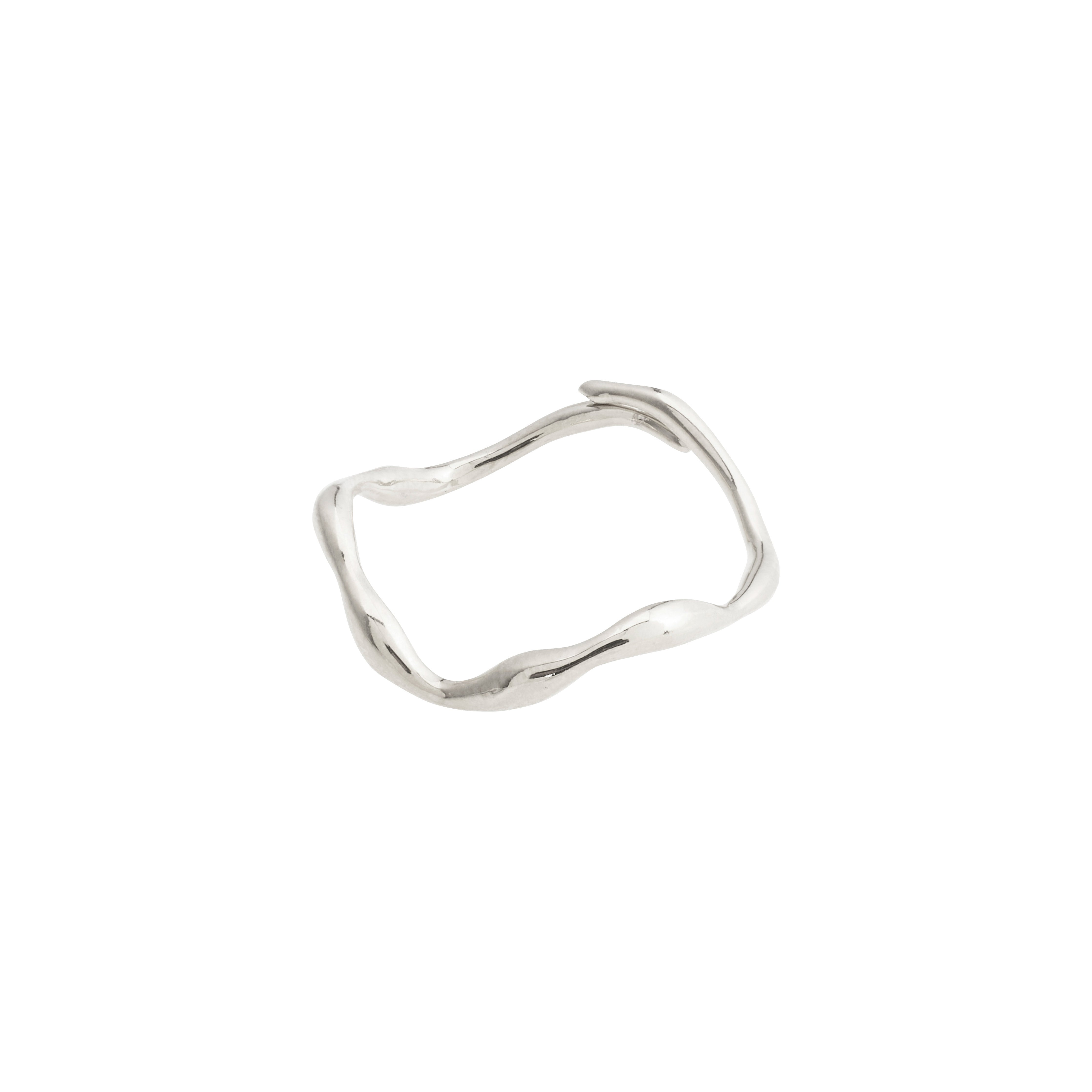 Pilgrim LULU organisk stack ring sølvbelagt