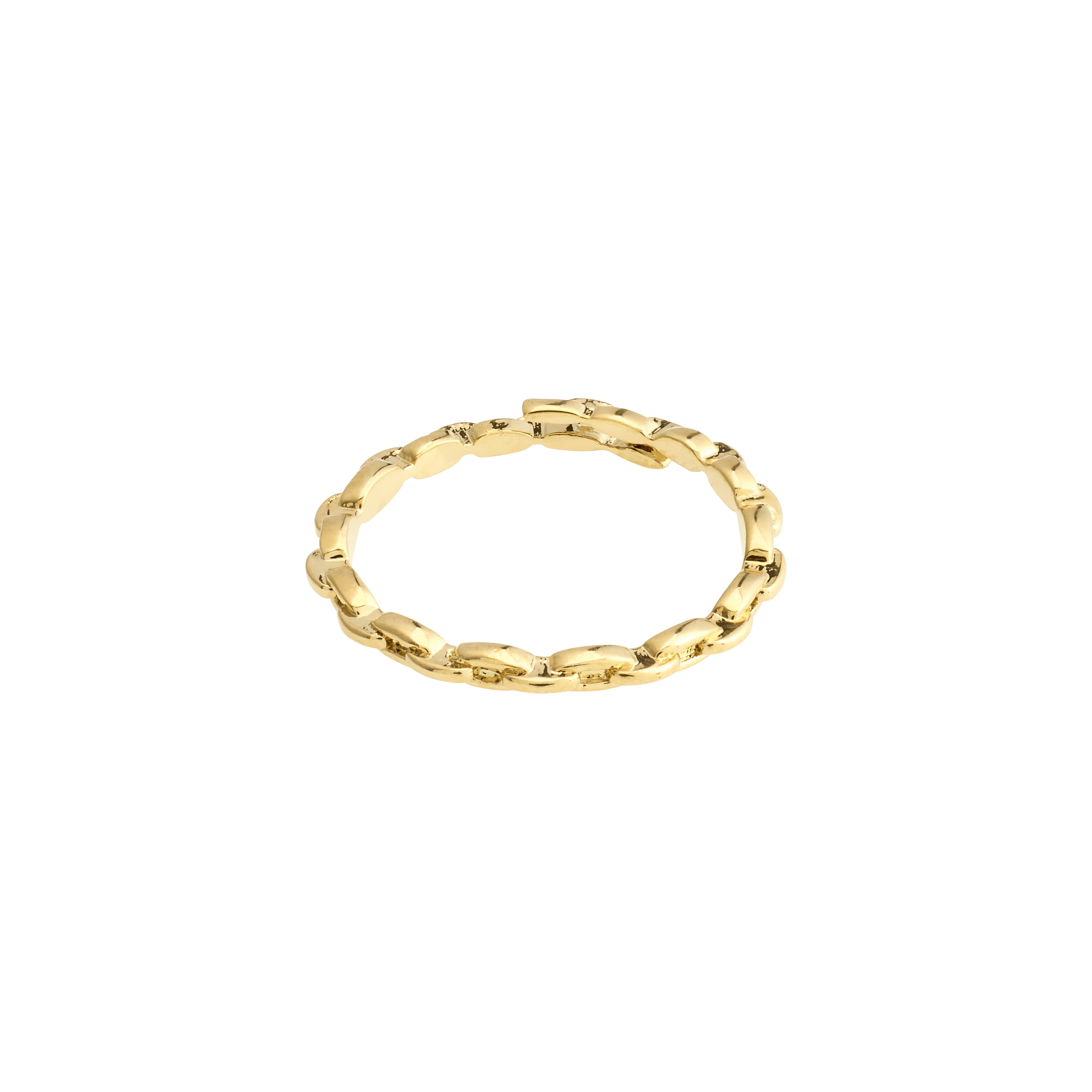 Pilgrim LULU chain stack ring guldbelagt