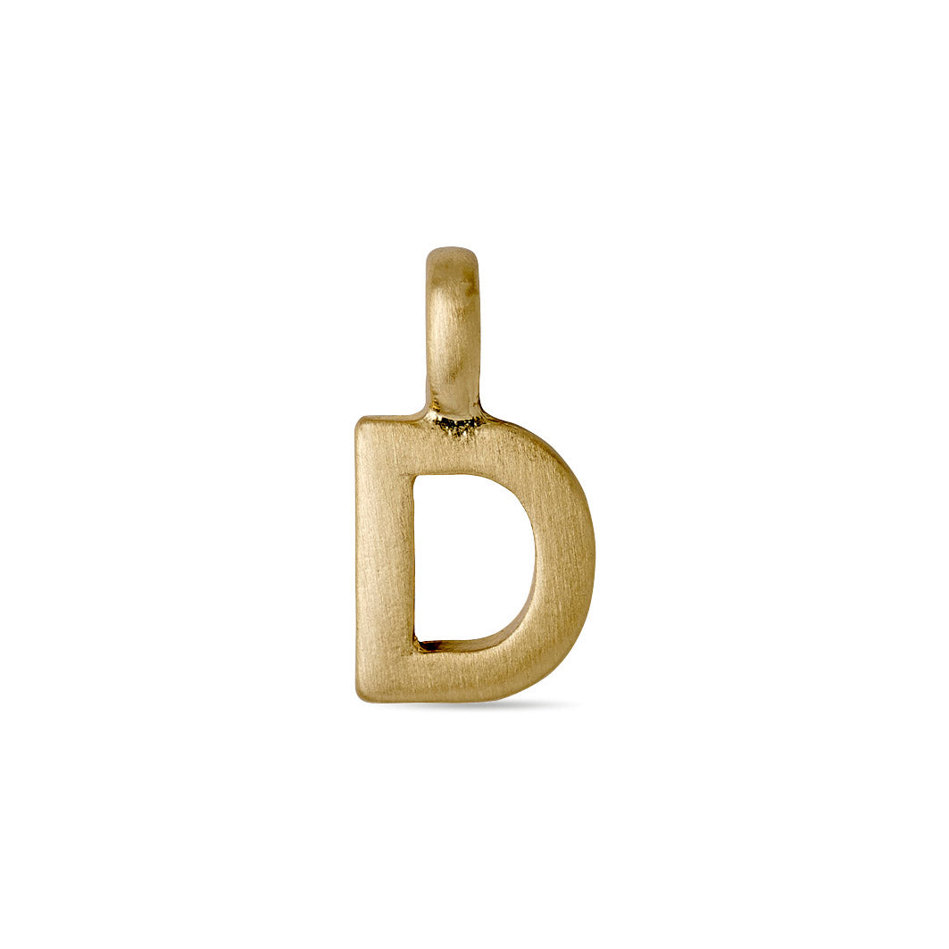 Pilgrim CHARM D vedhæng, guldbelagt